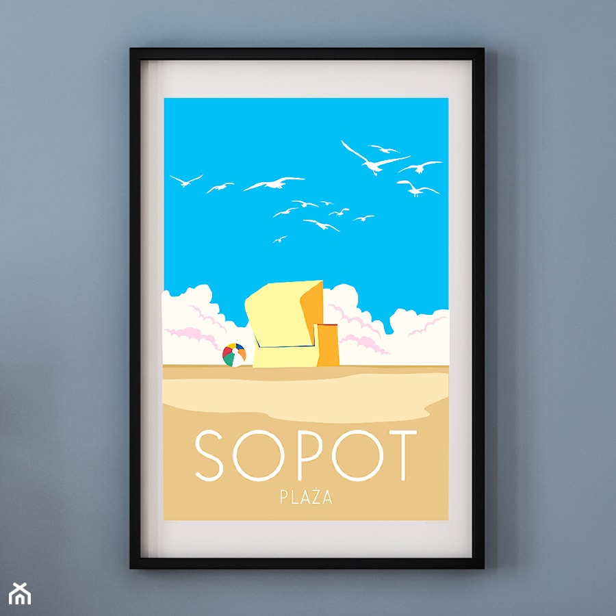 PLAKAT SOPOT PLAŻA - zdjęcie od A.W.Więckiewicz