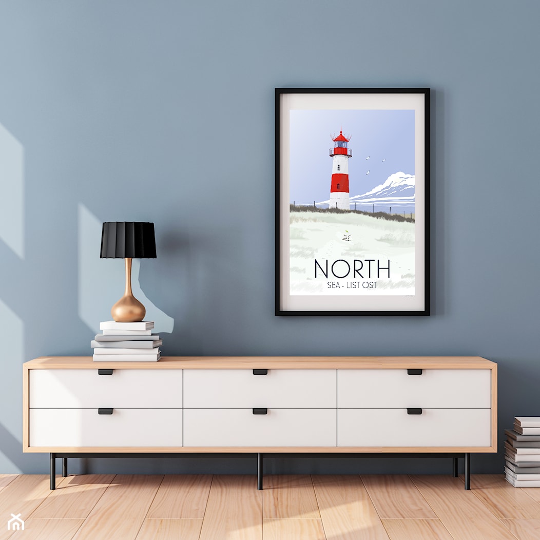 PLAKAT NORTH SEA - MORZE PÓŁNOCNE - zdjęcie od A.W.Więckiewicz - Homebook