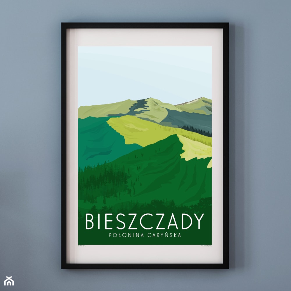 PLAKAT BIESZCZADY POŁONINA CARYŃSKA - zdjęcie od A.W.Więckiewicz - Homebook