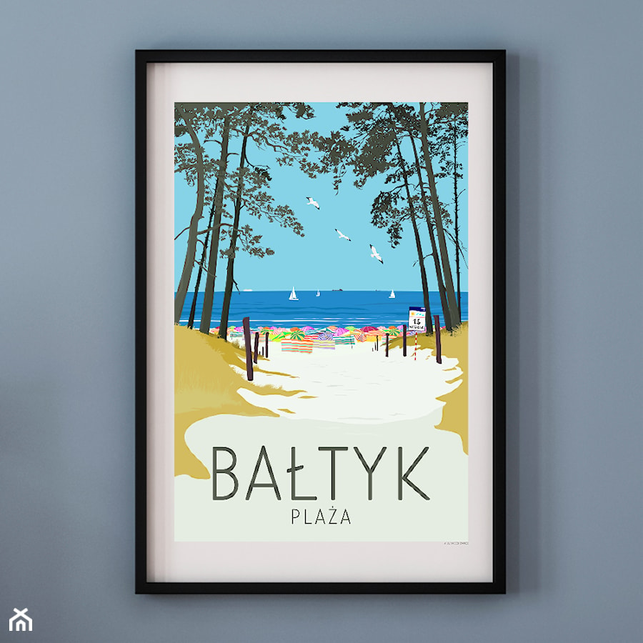 PLAKAT BAŁTYK PLAŻA - zdjęcie od A.W.Więckiewicz