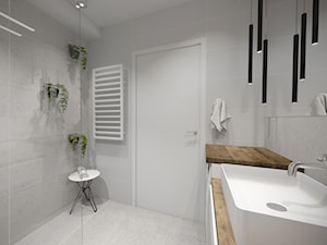 Nowoczesna łazienka - Średnia bez okna z lustrem z punktowym oświetleniem łazienka, styl nowoczesny - zdjęcie od STUDIO ARCHI S