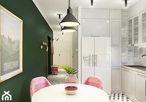 Kuchnia w małym mieszkaniu - zdjęcie od Studio M kwadrat | architektura wnętrz