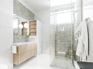Nowoczesna łazienka z płytkami CARPET - zdjęcie od Studio M kwadrat | architektura wnętrz