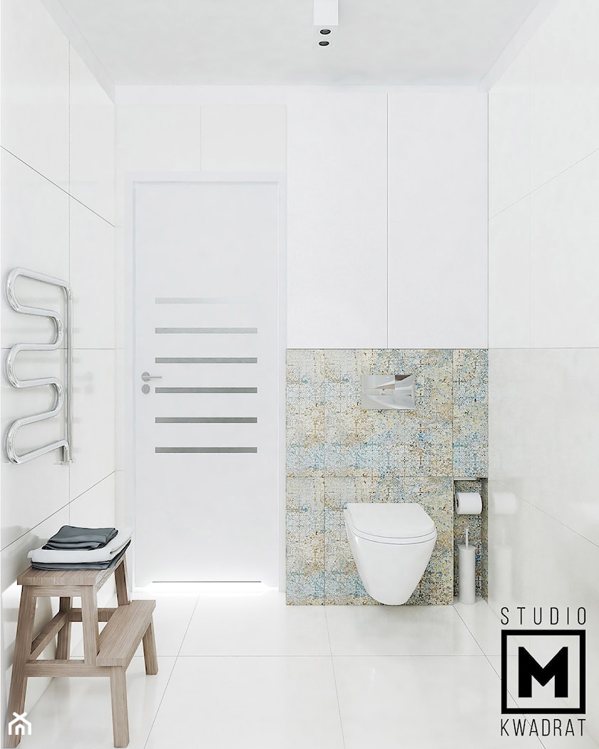 Jasna łazienka - zdjęcie od Studio M kwadrat | architektura wnętrz - Homebook