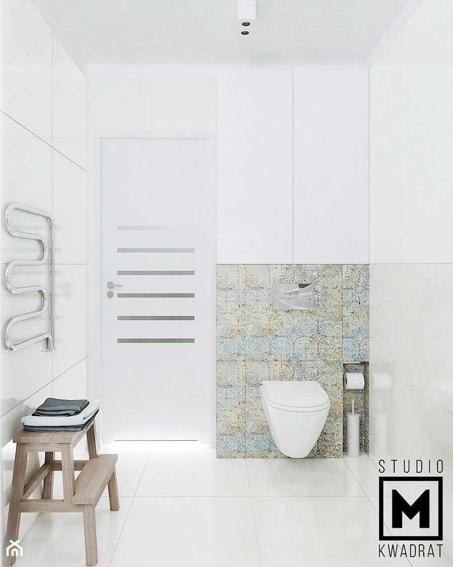 Jasna łazienka - zdjęcie od Studio M kwadrat | architektura wnętrz