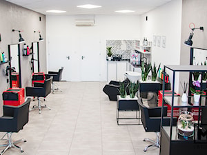 Projekt salonu fryzjerskiego MATRIX - zdjęcie od Studio M kwadrat | architektura wnętrz
