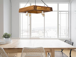 Duża biała jadalnia jako osobne pomieszczenie, styl skandynawski - zdjęcie od Mabrillo