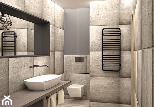 łazienka styl industrialny - zdjęcie od Ola Kulisz -projektowanie wnętrz