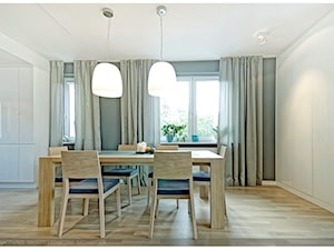 13CZC - Średnia szara jadalnia jako osobne pomieszczenie, styl skandynawski - zdjęcie od ARCHANDER