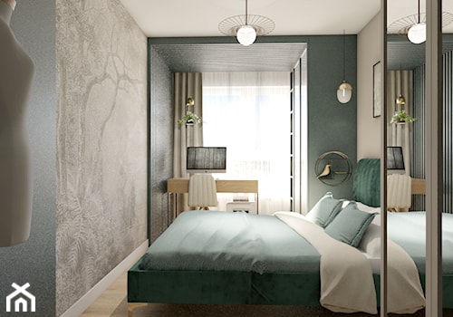 Mid-Century Modern - Sypialnia, styl nowoczesny - zdjęcie od Inka Studio