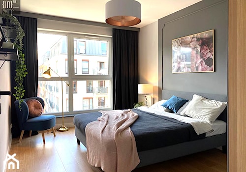 Mieszkanie na wynajem - Sypialnia, styl nowoczesny - zdjęcie od Inka Studio