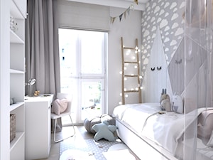 Mieszkanie Morena - Mały szary pokój dziecka dla dziecka dla nastolatka dla chłopca dla dziewczynki, styl nowoczesny - zdjęcie od Inka Studio