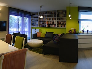 Salon,kuchnia,jadalnia- Przestrzeń otwarta - zdjęcie od Studio Projektowe HOKO GROUP
