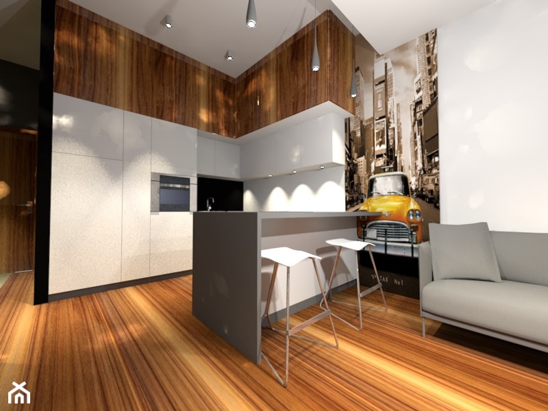 mieszkanie do wynajmu - Kuchnia, styl nowoczesny - zdjęcie od architekt wnętrz Monika Kilińska