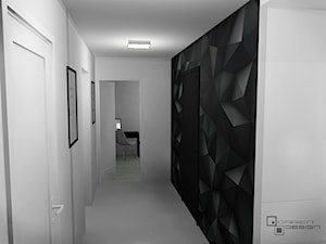 Projekt wnętrza domu jednorodzinnego z poddaszem użytkowym - Hol / przedpokój, styl minimalistyczny - zdjęcie od Darien Design