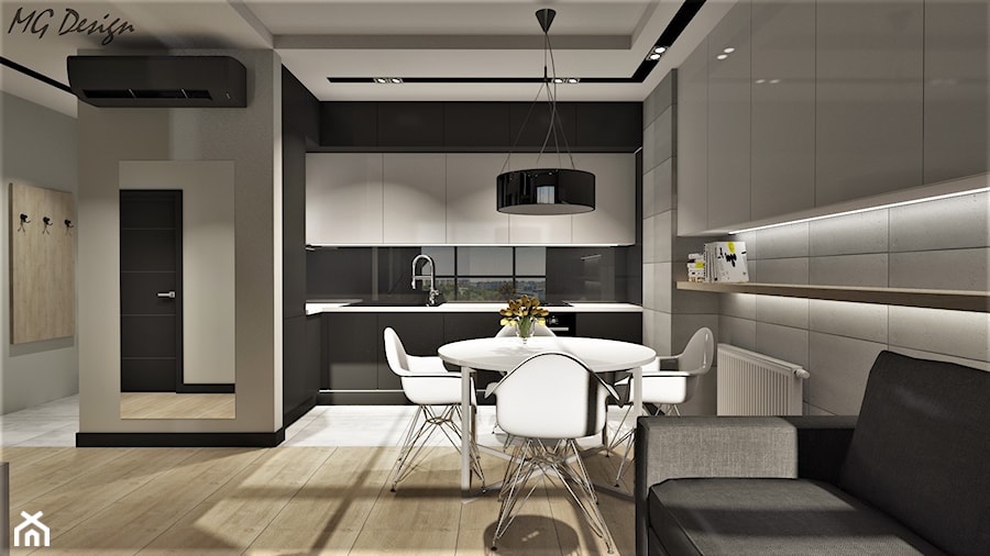 Mieszkanie w stylu nowoczesnym w Opolskim apartamentowcu - Kuchnia, styl nowoczesny - zdjęcie od MG Design