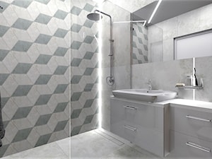 Mała łazienka z prysznicem - zdjęcie od MG Design