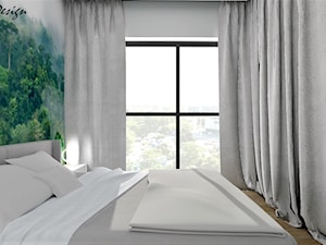 Mala sypialnia z tapetą - zdjęcie od MG Design