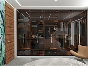 Dom w Warszawie - Średnia biała sypialnia, styl nowoczesny - zdjęcie od MG Design