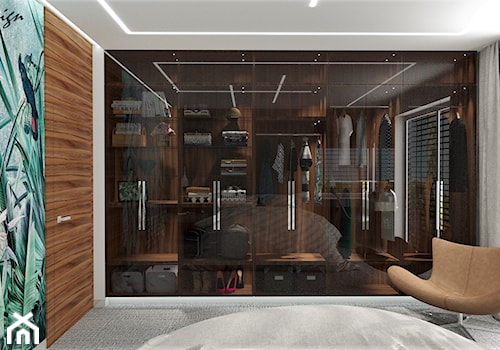 Dom w Warszawie - Średnia biała sypialnia, styl nowoczesny - zdjęcie od MG Design