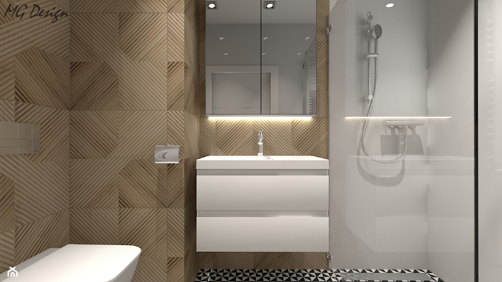 Łazienka z prysznicem - zdjęcie od MG Design - Homebook