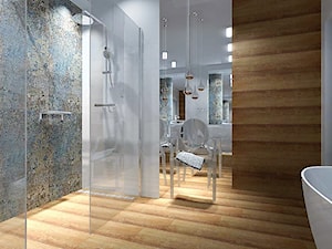 Łazienka 9m2 z użyciem płytki Carpet Vestige - Duża jako pokój kąpielowy łazienka - zdjęcie od MG Design