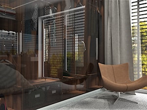 Dom w Warszawie - Średnia szara sypialnia, styl nowoczesny - zdjęcie od MG Design