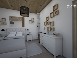 bedroom - Średnia biała sypialnia, styl nowoczesny - zdjęcie od augustyndesign