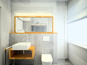 Łazienka Moniki - Średnia łazienka z oknem, styl skandynawski - zdjęcie od Pawlowska studio