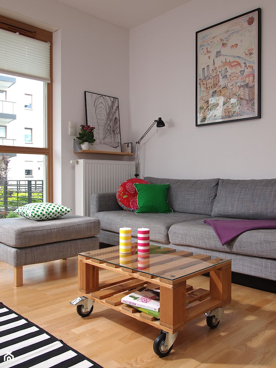 Mieszkanie na Wilanowie - Salon, styl nowoczesny - zdjęcie od DEMBOWSKA / JAGIEŁŁO studio architektury