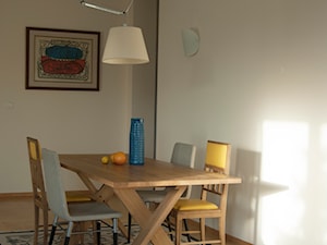 Apartament na Zawadach - Średnia beżowa jadalnia jako osobne pomieszczenie, styl vintage - zdjęcie od DEMBOWSKA / JAGIEŁŁO studio architektury