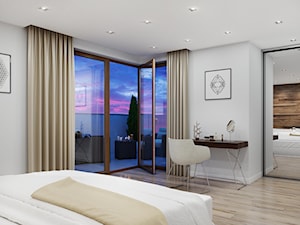 Passa - Średnia szara sypialnia, styl minimalistyczny - zdjęcie od promotyw