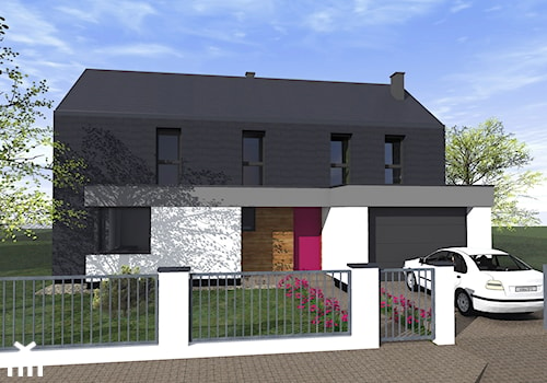 Dom w Dąbrówce - Domy, styl minimalistyczny - zdjęcie od Fiord-Architekci