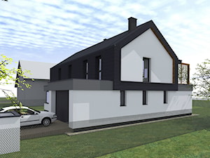 Dom w Dąbrówce - Domy, styl minimalistyczny - zdjęcie od Fiord-Architekci
