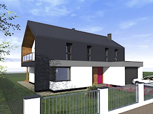 Dom w Dąbrówce - Domy, styl nowoczesny - zdjęcie od Fiord-Architekci