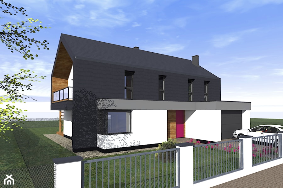 Dom w Dąbrówce - Domy, styl nowoczesny - zdjęcie od Fiord-Architekci