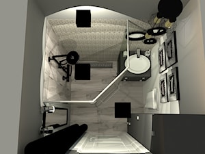 Mieszkanie w szarościach - Łazienka, styl nowoczesny - zdjęcie od kaMMat design