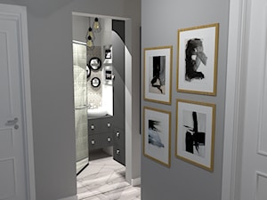 Mieszkanie w szarościach - Hol / przedpokój, styl nowoczesny - zdjęcie od kaMMat design
