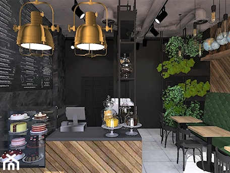 Aranżacje wnętrz - Wnętrza publiczne: Projekt kawiarni "Za szybą" w Tychach - Aleksandra Ciurkot architektura wnętrz. Przeglądaj, dodawaj i zapisuj najlepsze zdjęcia, pomysły i inspiracje designerskie. W bazie mamy już prawie milion fotografii!