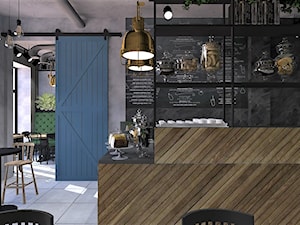 Projekt kawiarni "Za szybą" w Tychach - zdjęcie od Aleksandra Ciurkot architektura wnętrz