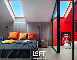 Apartament z kolorem - Sypialnia, styl nowoczesny - zdjęcie od Loftstudio - Homebook