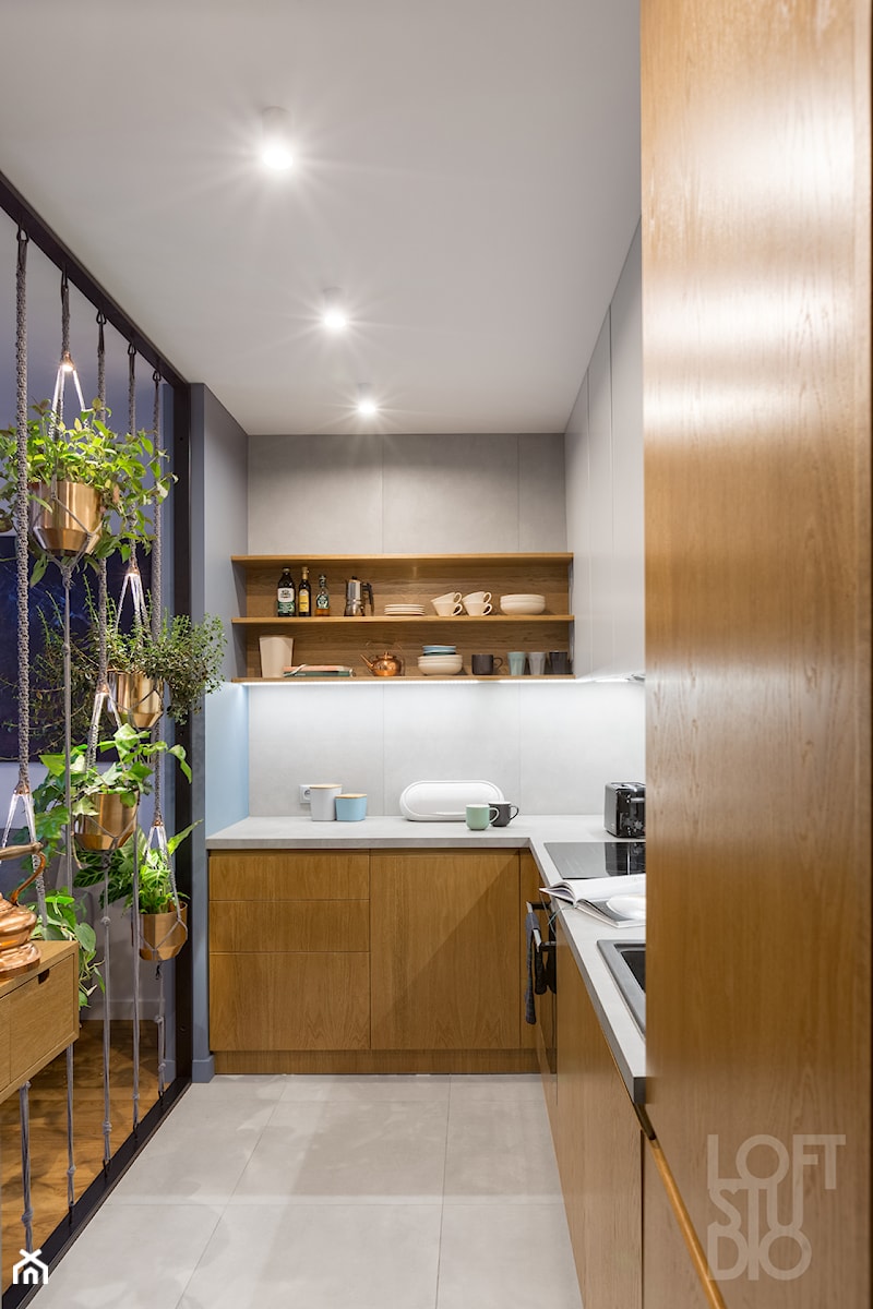 Apartament na Dworskiej - Kuchnia, styl nowoczesny - zdjęcie od Loftstudio