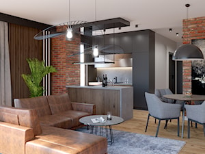 Apartament w industrialnym stylu