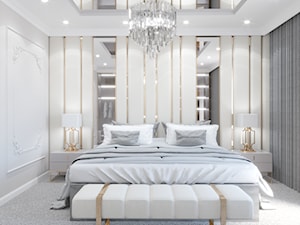 Sypialnia glamour - zdjęcie od Paulina Majcherek Projektowanie Wnętrz Piła