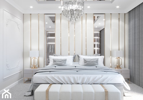 Sypialnia glamour - zdjęcie od Paulina Majcherek Projektowanie Wnętrz Piła