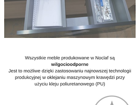 Aranżacje wnętrz - Łazienka: Meble wilgocioodporne - Noclaf producent mebli łazienkowych . Przeglądaj, dodawaj i zapisuj najlepsze zdjęcia, pomysły i inspiracje designerskie. W bazie mamy już prawie milion fotografii!