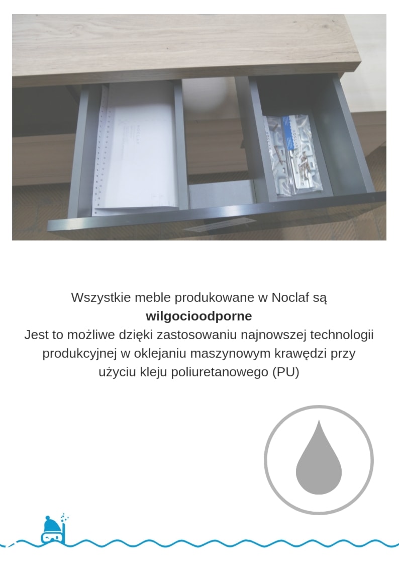 Meble wilgocioodporne - zdjęcie od Noclaf producent mebli łazienkowych