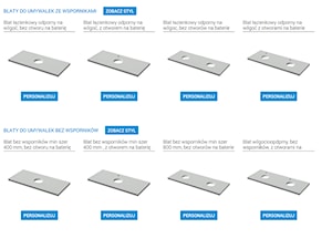 Blaty łazienkowe na wymiar - Łazienka, styl minimalistyczny - zdjęcie od Noclaf producent mebli łazienkowych