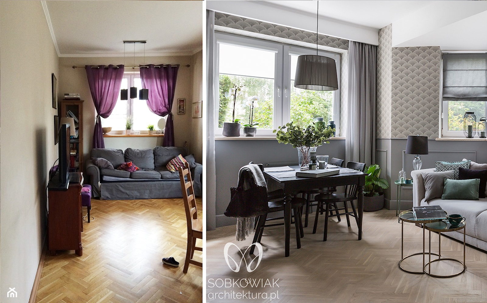 Metamorfoza rodzinnego mieszkania pod Warszawą - Jadalnia, styl tradycyjny - zdjęcie od Sobkowiak Architektura - Homebook