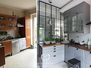 Metamorfoza rodzinnego mieszkania pod Warszawą - Kuchnia, styl tradycyjny - zdjęcie od Sobkowiak Architektura